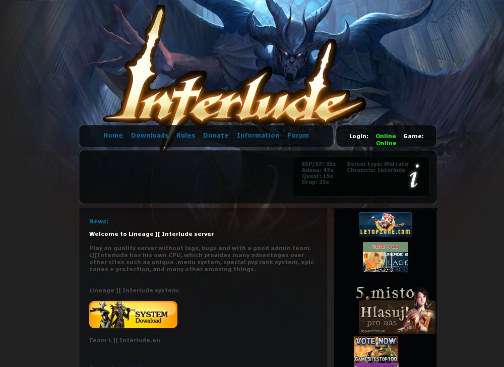 LINEAGE 2 SERVER LIST lineage 2 server list: