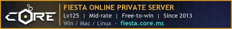 Core Fiesta | Lv125 | Mid-Rate | Emulator | Since 2013 | Custom Content | Free To Win