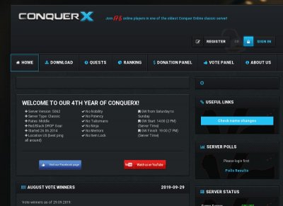 ConQuerX Classic Server