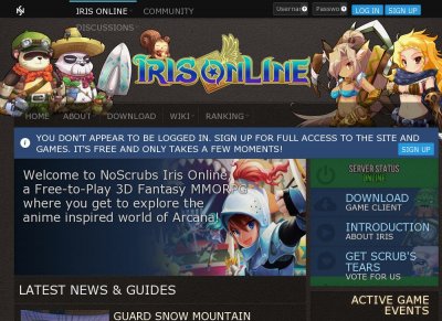 NoScrubs Iris Online