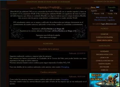 UltimoWoW - Español y Latino -  WotLK Blizzlike