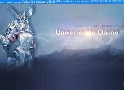 UNIVERSE MU NEW X100 START 19.11.21!