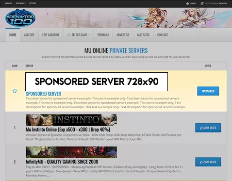 Advertisement preview